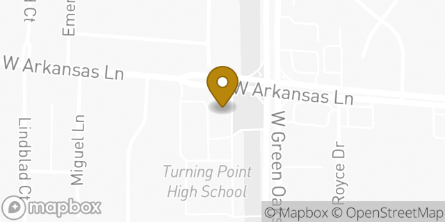 Map showing the location of 7-Eleven in Arlington, TX 76016