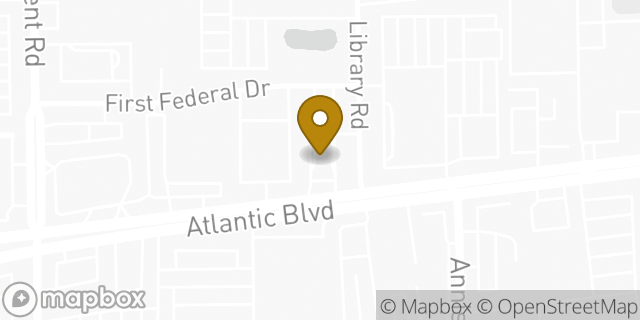 Map showing the location of McDonald's in Jacksonville, FL 32225