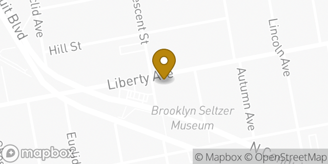 Map showing the location of Dunkin' in Brooklyn, NY 11208
