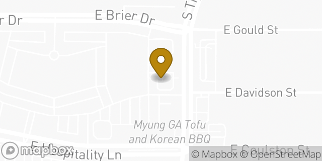 Map showing the location of Starbucks in San Bernardino, CA 92408