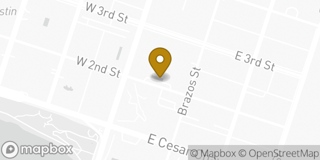 Map showing the location of Starbucks in Austin, TX 78701