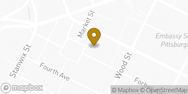 Map showing the location of Chipotle Mexican Grill in Pittsburgh, PA 15222