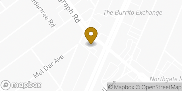 Map showing the location of Starbucks in Downey, CA 90240