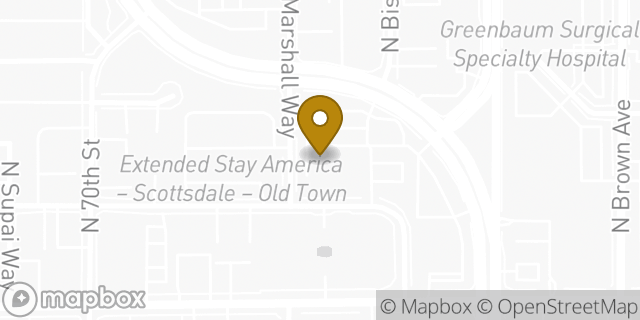 Map showing the location of Amazon Locker - Cee in Scottsdale, AZ 85251