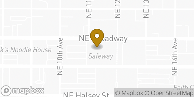 Map showing the location of Safeway in Portland, OR 97232