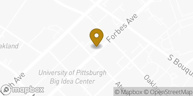 Map showing the location of Subway in Pittsburgh, PA 15213