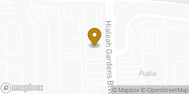 Map showing the location of Amazon Locker - Presto in Hialeah, FL 33018
