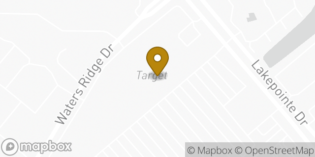 Map showing the location of ATM Target in Lewisville, TX