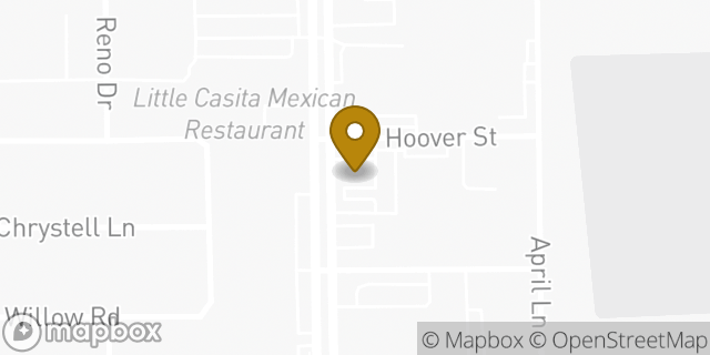Map showing the location of Antoine & Hoover in Houston, TX 77092