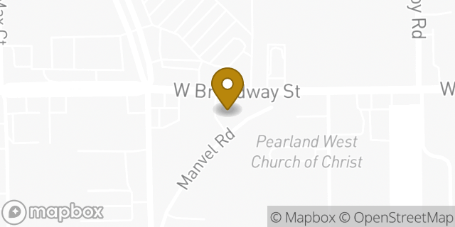 Map showing the location of Enterprise Rent-A-Car in Pearland, TX 77581