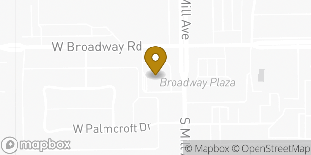 Map showing the location of ATM Walgreens in Tempe, AZ