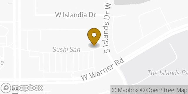 Map showing the location of GrindTime Coffee in Gilbert, AZ 85233