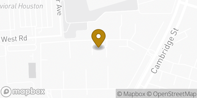 Map showing the location of Amazon Locker - Airliner in Houston, TX 77054