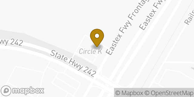 Map showing the location of Amazon Locker - Prem in New Caney, TX 77357