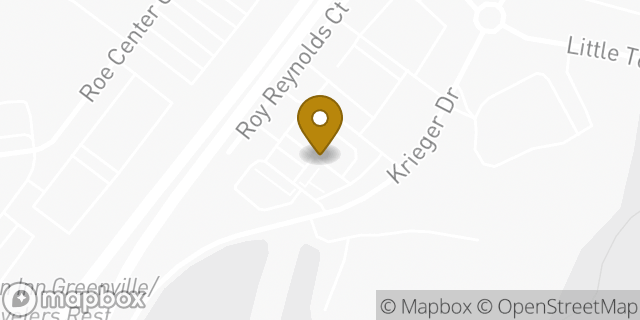 Map showing the location of Starbucks in Travelers Rest, SC 29690