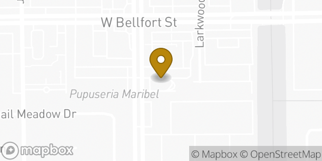 Map showing the location of McDonald's in Houston, TX 77035