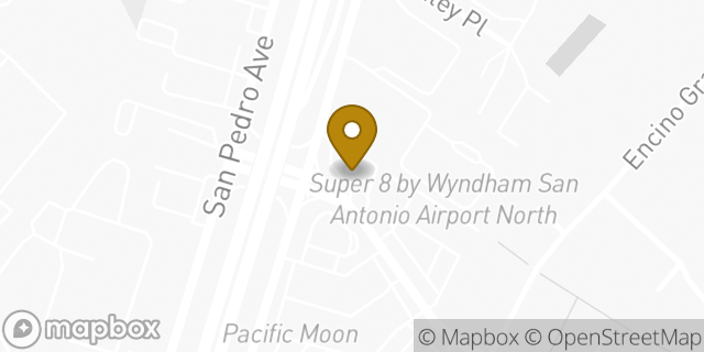 Map showing the location of Amazon Locker - Nyala in San Antonio, TX 78232