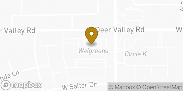 Map showing the location of ATM Walgreens in Glendale, AZ