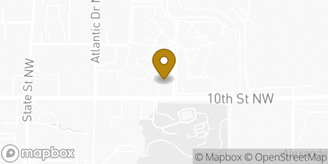 Map showing the location of Amazon Locker - Len in Atlanta, GA 30318