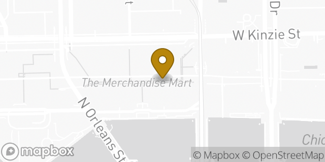 Map showing the location of Amazon Locker - Hat in Chicago, IL 60654
