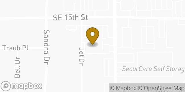 Map showing the location of AutoZone in Midwest City, OK 73110