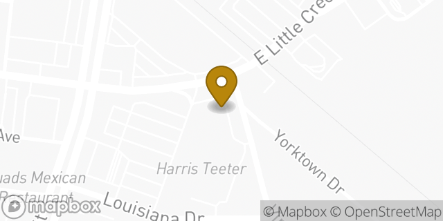 Map showing the location of Starbucks in Norfolk, VA 23505