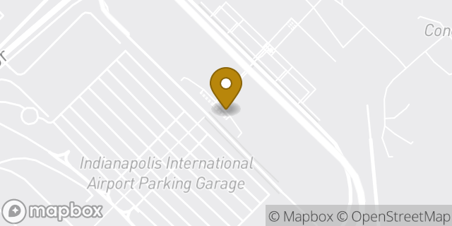 Map showing the location of Alamo Rent A Car in Indianapolis, IN 46241