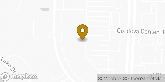 Map showing the location of Amazon Locker - Fairy in Cordova, TN 38016