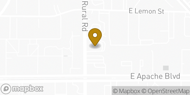 Map showing the location of McDonald's in Tempe, AZ 85281