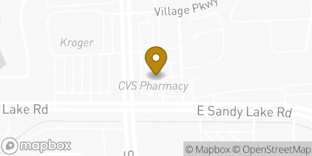 Map showing the location of ATM CVS in Coppell, TX