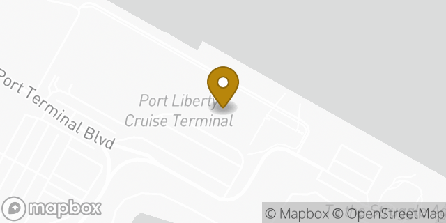 Map showing the location of Royal Caribbean in Bayonne, NJ 07002