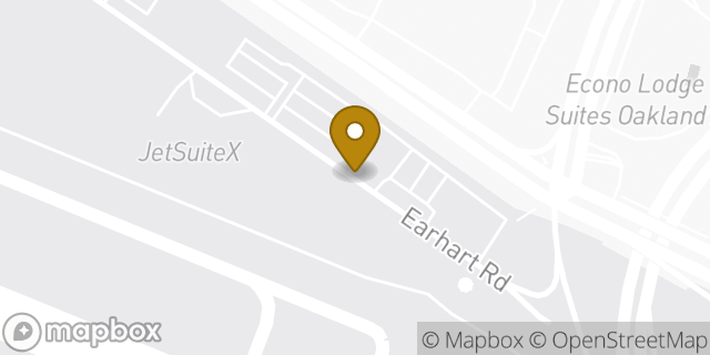 Map showing the location of Oakland - JSX (Private Flights Only) in Oakland, CA 94621