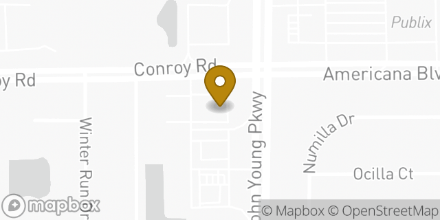 Map showing the location of CVS Pharmacy in Orlando, FL 32839