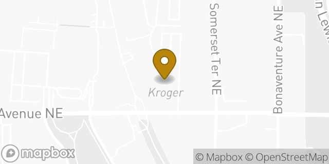 Map showing the location of Kroger in Atlanta, GA 30306