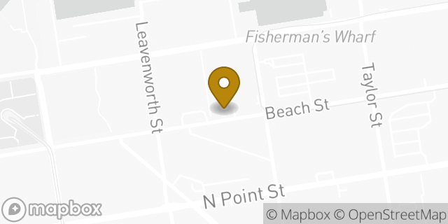 Map showing the location of Hertz in San Francisco, CA 94133