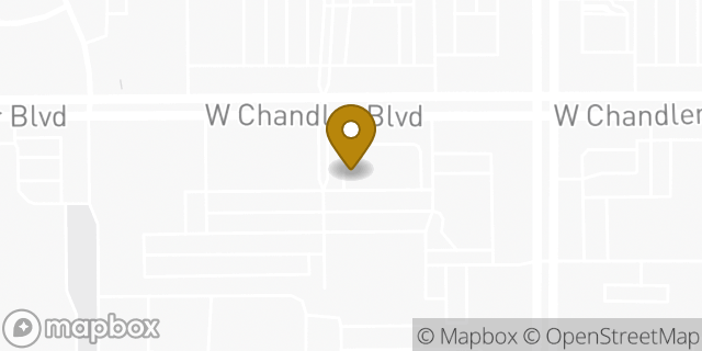 Map showing the location of Dunkin' in Chandler, AZ 85224