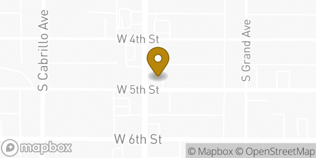 Map showing the location of Starbucks in San Pedro, CA 90731