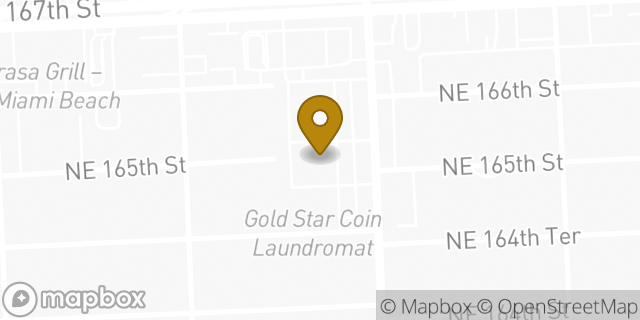 Map showing the location of AutoZone in Miami, FL 33162