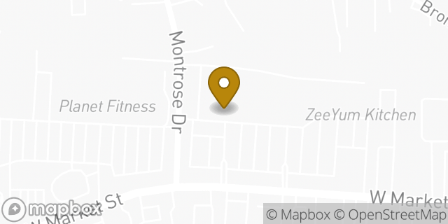 Map showing the location of The UPS Store in Greensboro, NC 27407