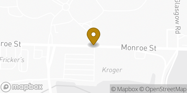 Map showing the location of ATM Kroger in Sylvania, OH 43560