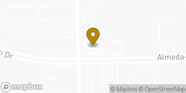 Map showing the location of Amazon Locker - Gearbox in Houston, TX 77075