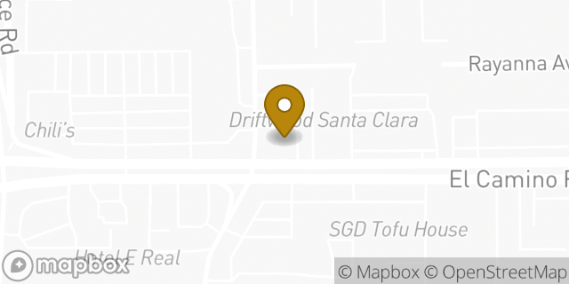 Map showing the location of Chase in Santa Clara, CA 95051