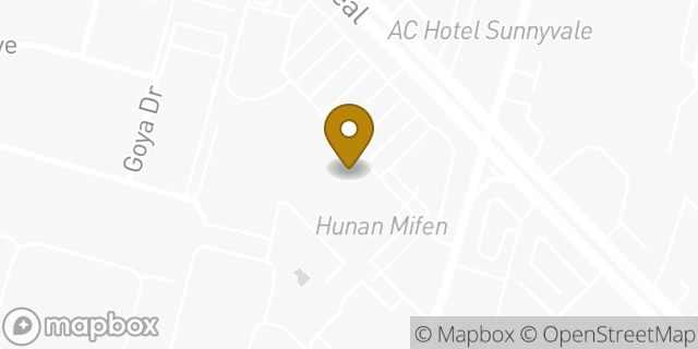 Map showing the location of Amazon Locker - Dachstein in Sunnyvale, CA 94087