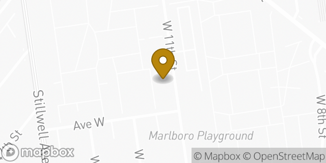 Map showing the location of Amazon Locker - Valvecchis in Brooklyn, NY 11223