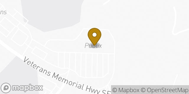 Map showing the location of Publix in Mableton, GA 30126
