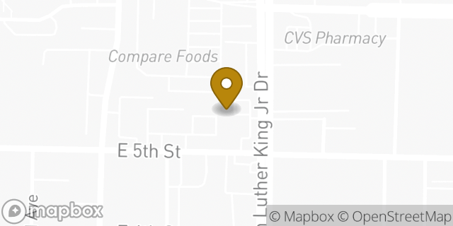 Map showing the location of Bank of America in Winston-Salem, NC 27101