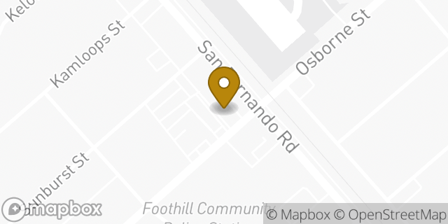 Map showing the location of Amazon Locker - Wiseguy in Pacoima, CA 91331
