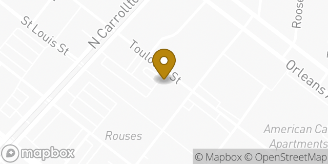 Map showing the location of Marshalls in New Orleans, LA 70119