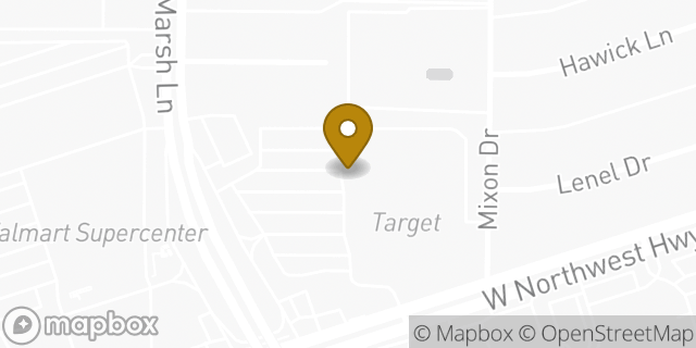 Map showing the location of Target Mobile in Dallas, TX 75220