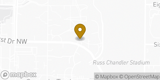 Map showing the location of Amazon Locker - Daksh in Atlanta, GA 30332